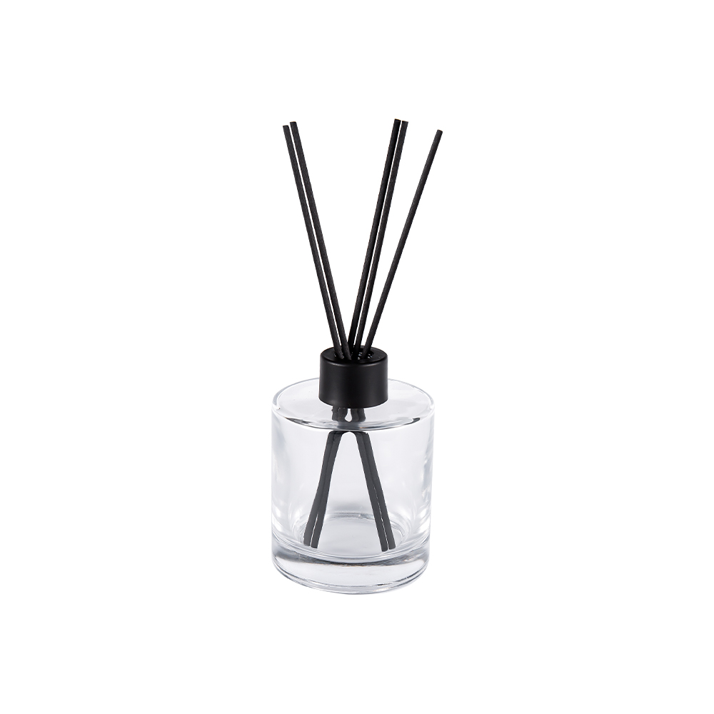 HJ-RX2109 Adesivo in fibra di colore con tappo in alluminio e plastica cilindrica con diffusore in vetro selce