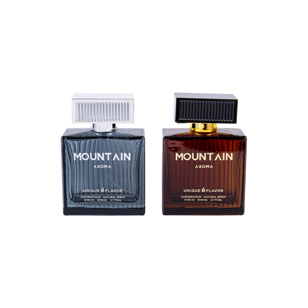 GC4311-WJ2092 Bottiglia di profumo in vetro a strisce verticali da 80 ml con copertura a strisce in plastica ABS