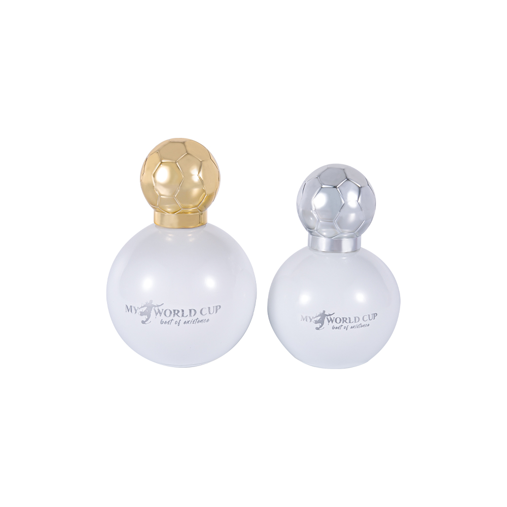KY337-WJ2530 Bottiglia di profumo in vetro da calcio da 50 ml con tappo da calcio