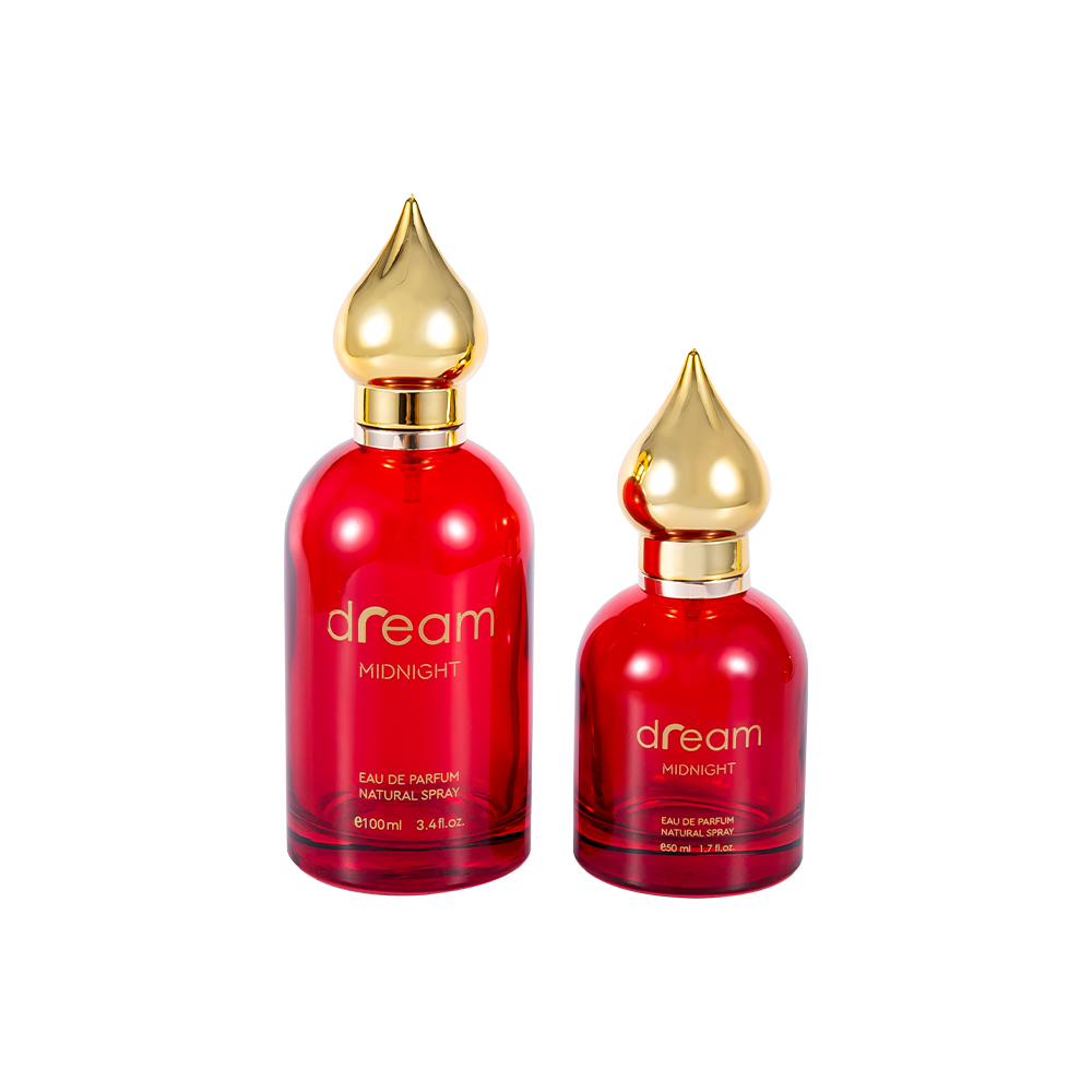 GC4128-WJ832 Set di bottiglie di profumo in stile mediorientale da 100 ml con tappo per profumo con motivo arabo in oro UV