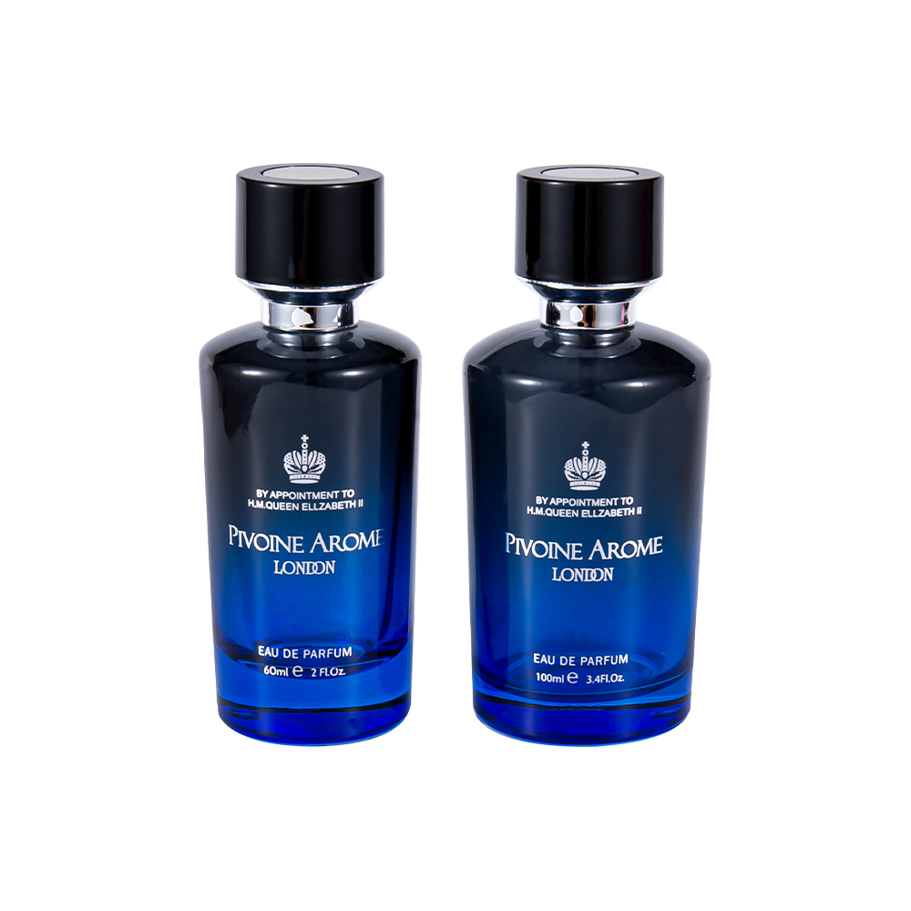 KY1597-WJ2390 Set di bottiglie di profumo in vetro di alta qualità da 60 ml con tappo per profumo in ABS e PP