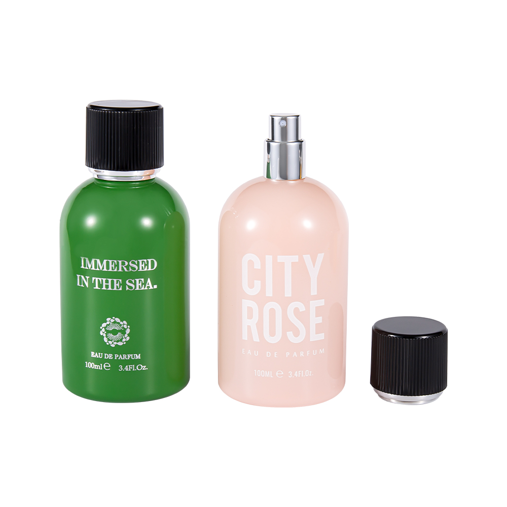 GC4463-WJ2361 Bottiglia di profumo in vetro decorativo nuovissimo da 100 ml con tappo per profumo nero